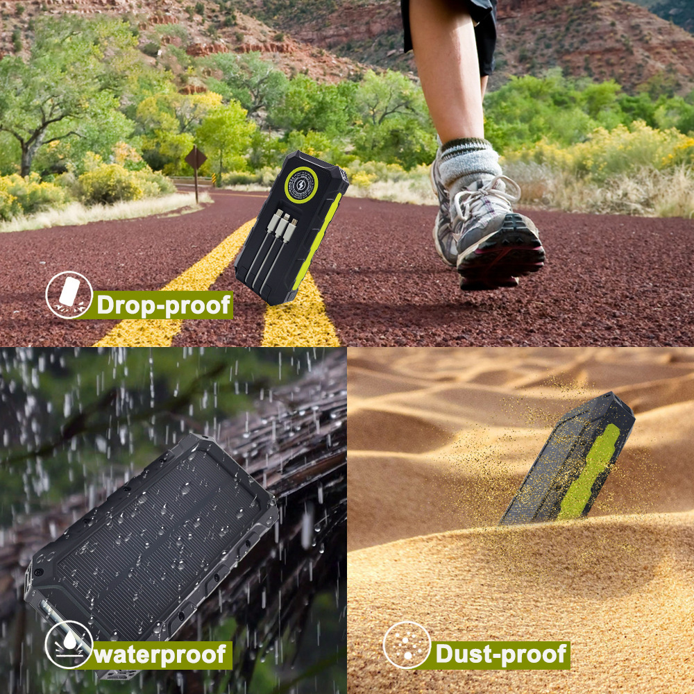 30000mAh Power Bank Waterproof - Solar Emergency Charger reseña y precio