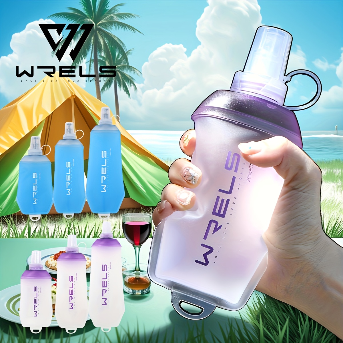 WRELS Folding Collapsible Soft - Water Bag Collapsible reseña y precio