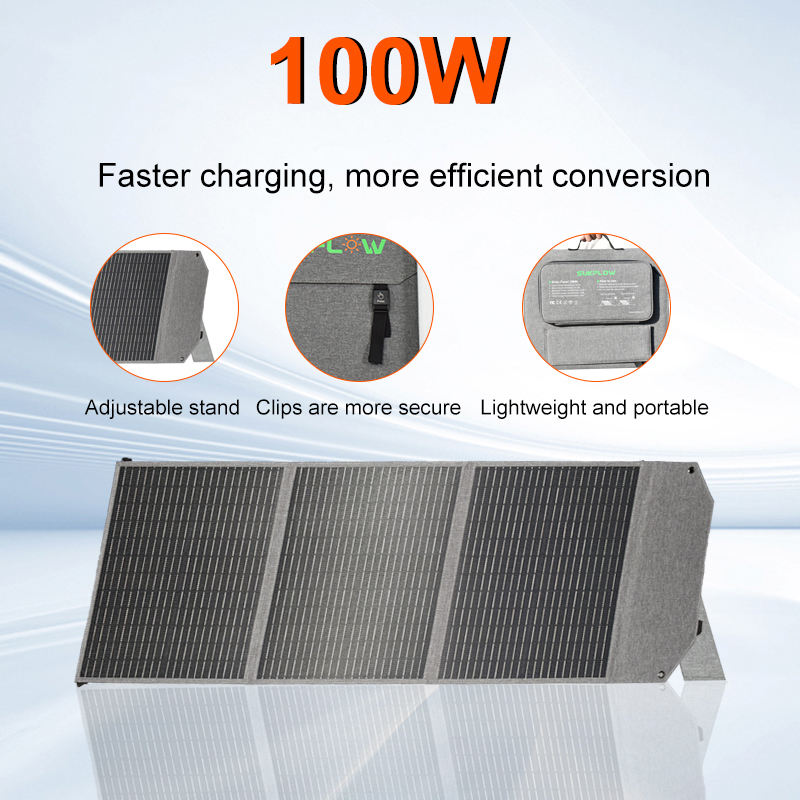 100W Foldable Solar Panel SP10 - Solar Emergency Charger reseña y precio