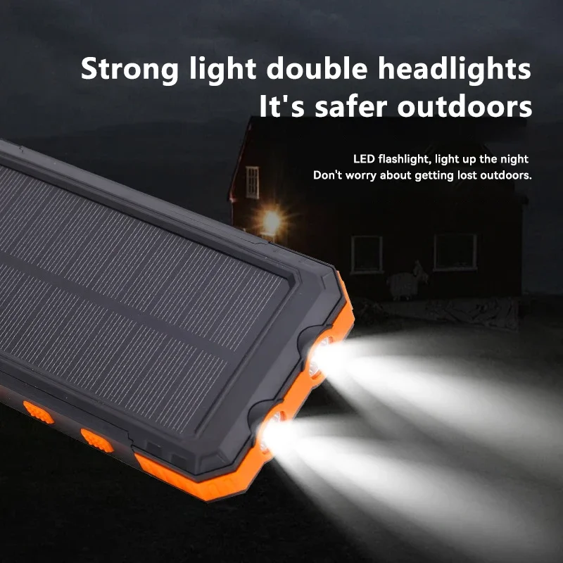 200000mAh Solar Power Bank Por - Solar Emergency Charger reseña y precio