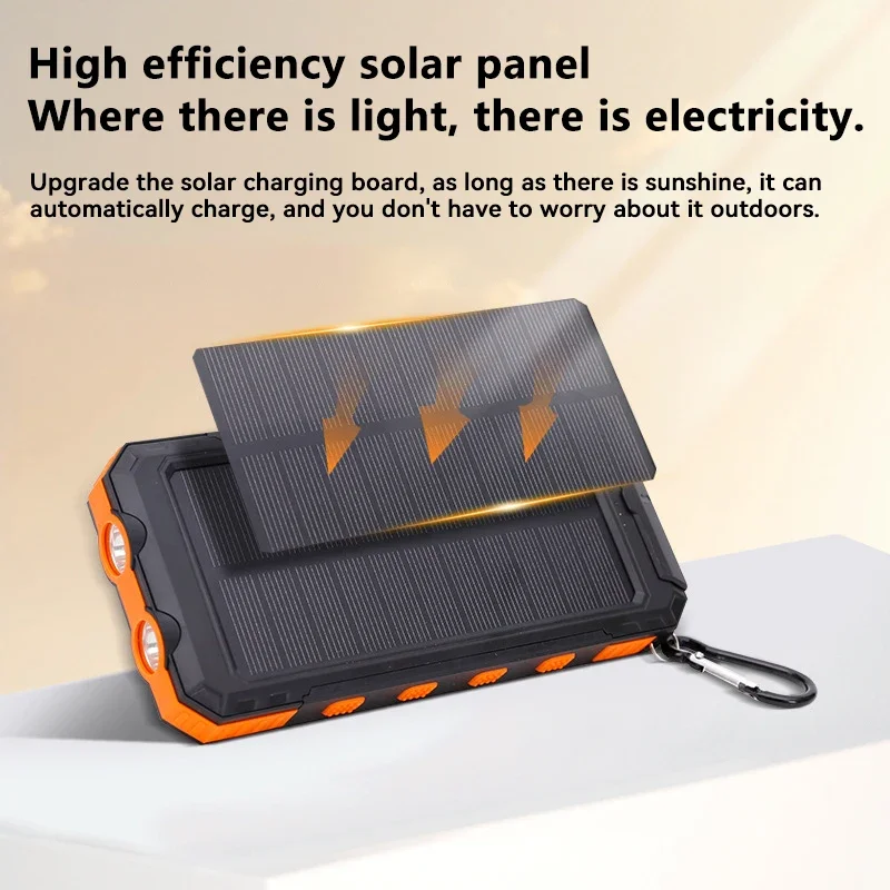 200000mAh Solar Power Bank Por - Solar Emergency Charger reseña y precio