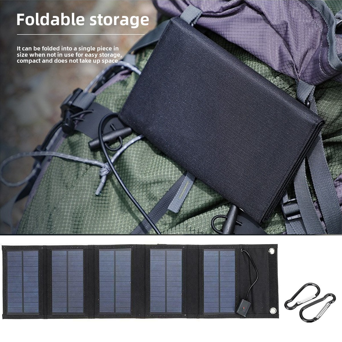 Backpack Carry Foldable Waterp - Solar Emergency Charger reseña y precio