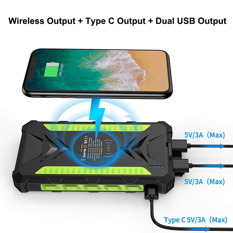 36000mAh Solar Power Bank Fast - Solar Emergency Charger reseña y precio