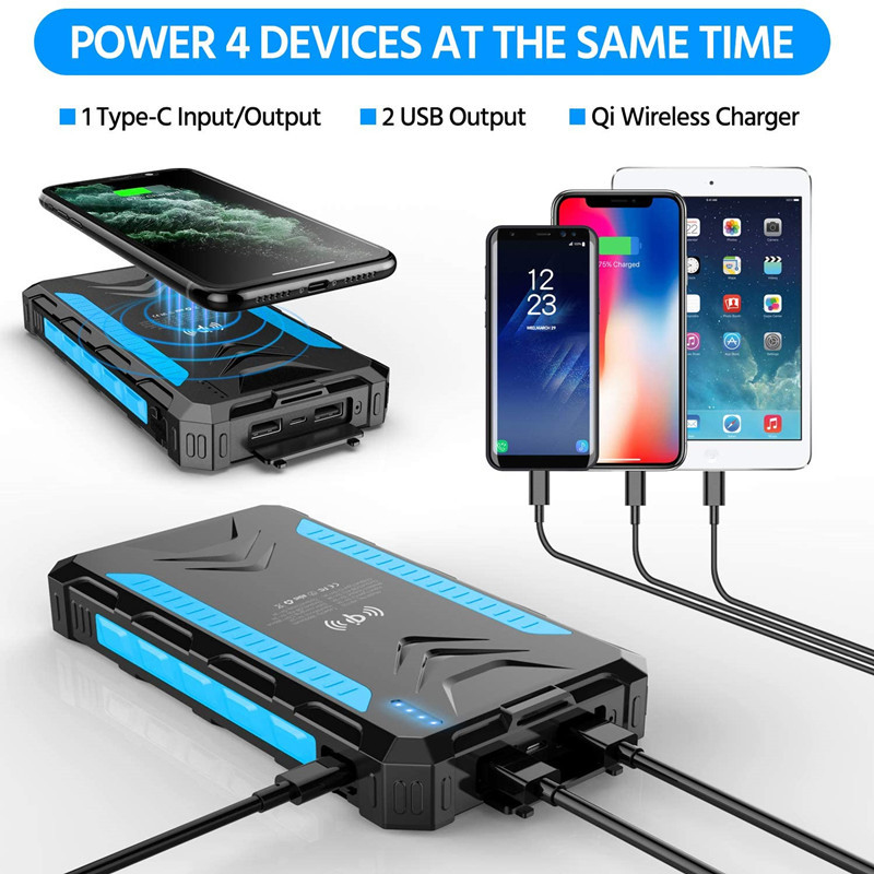 36000mAh Solar Power Bank Fast - Solar Emergency Charger reseña y precio