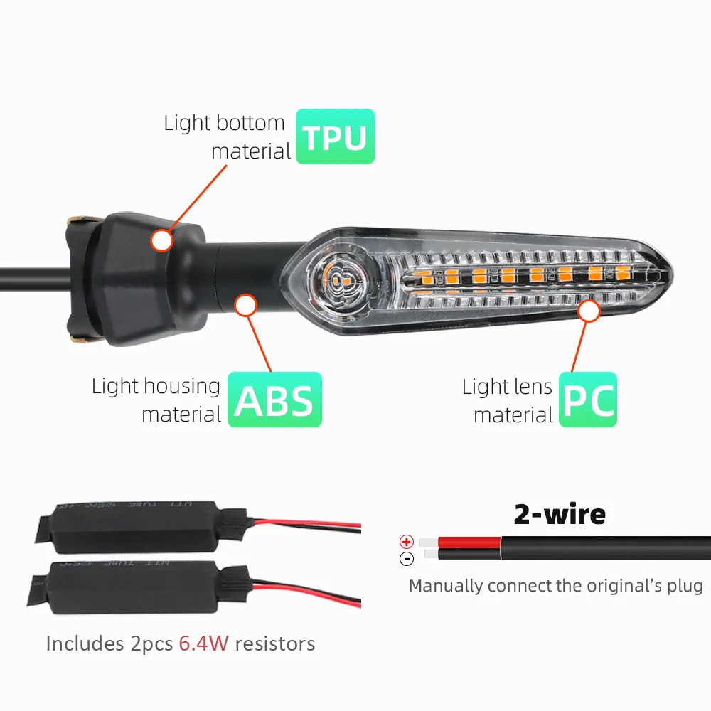 LED Turn Signal Flowing Light  - Sos Light Strobe reseña y precio