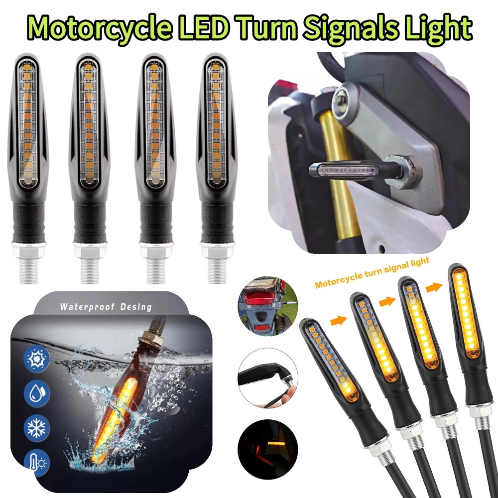 2PCS Universal LED Turn Signal - Sos Light Strobe reseña y precio