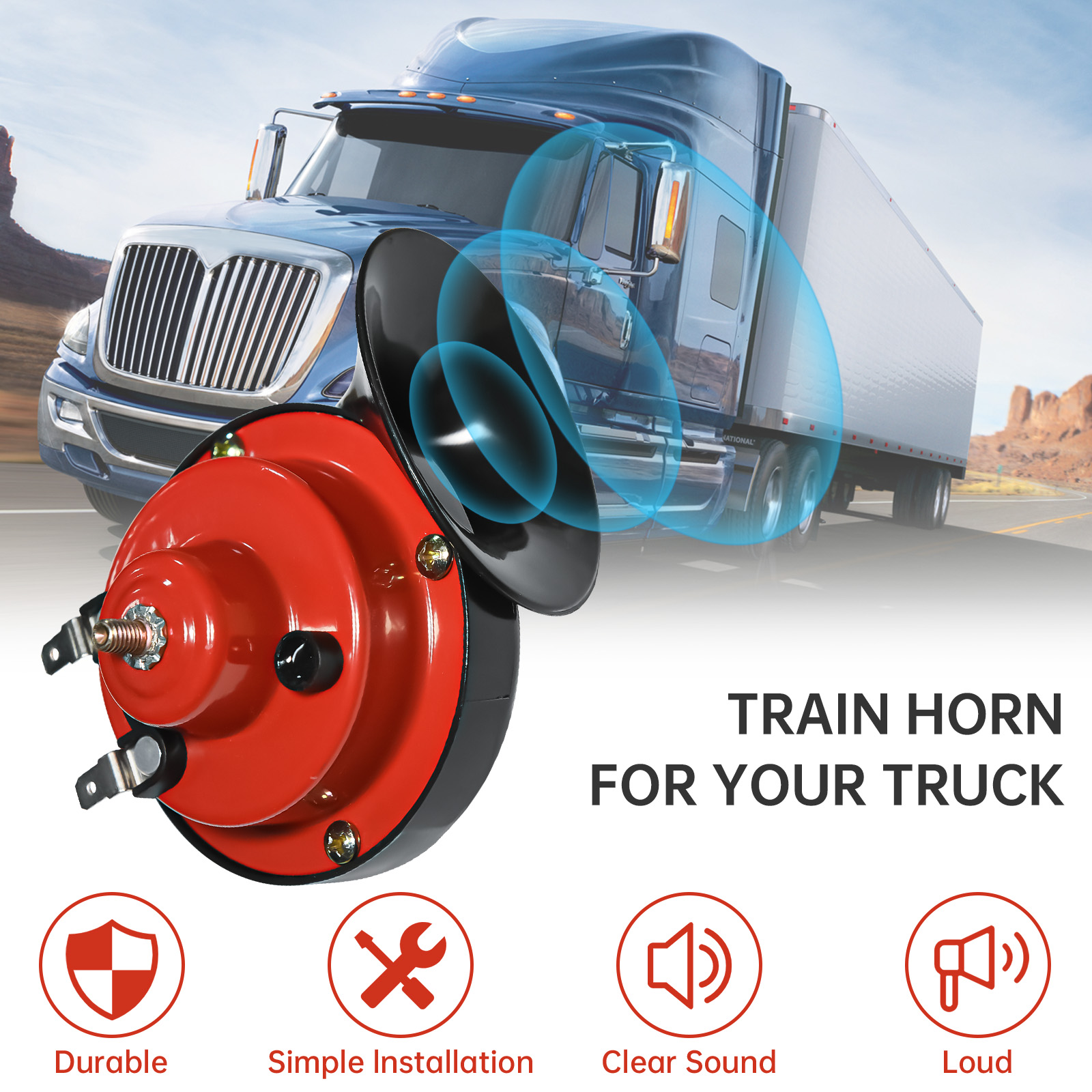 12V Super Loud Train Horns 300 - Emergency Whistle Loud reseña y precio