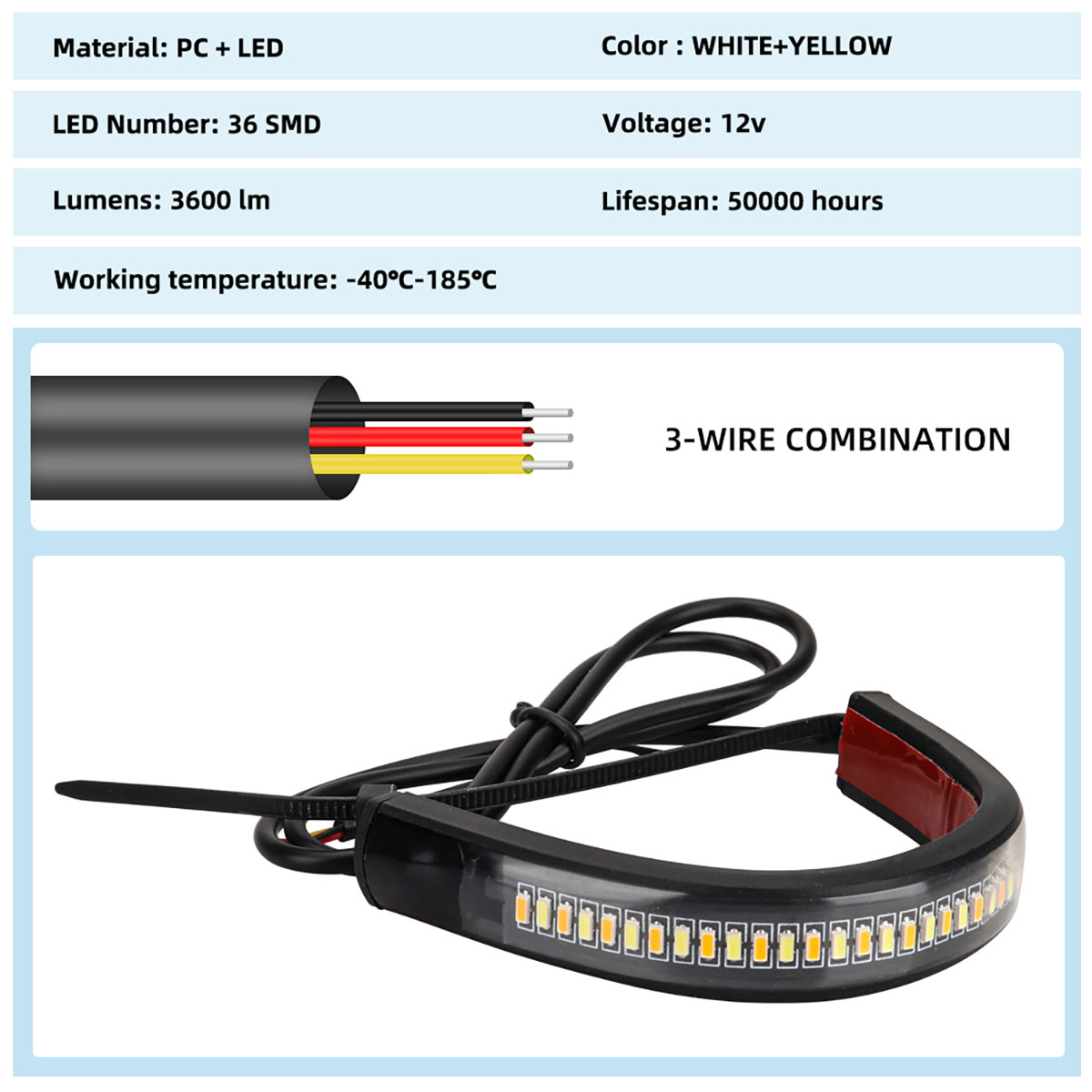 2 Pcs 12V LED Motorcycle Turn  - Sos Light Strobe reseña y precio