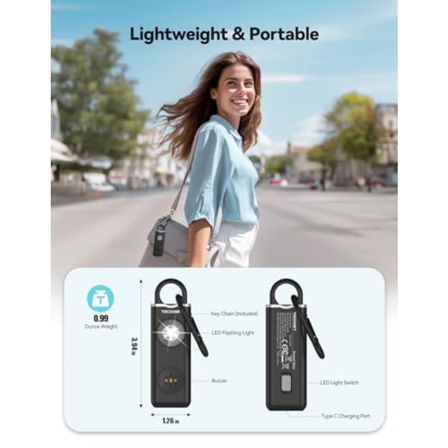 Rechargeable Personal Safety A - Sos Light Strobe reseña y precio