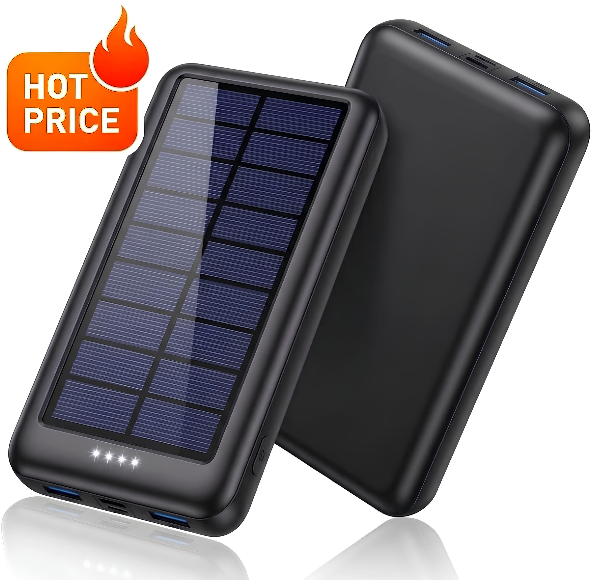Solar Charger Power Bank 16000 - Solar Emergency Charger reseña y precio