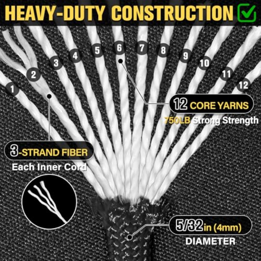 Paracord Rope 750 lb - 1000ft/ - Para Cord 1000Ft reseña y precio
