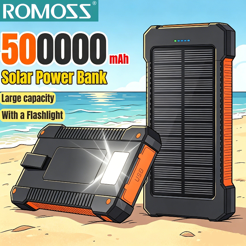 ROMOSS 500000mAh Solar Power B - Solar Emergency Charger reseña y precio