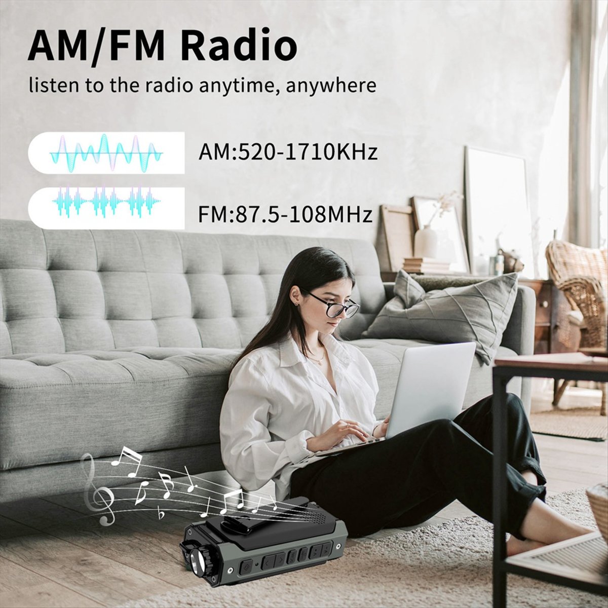 A26Z Portable Solar Radio, Eme - Solar Emergency Charger reseña y precio