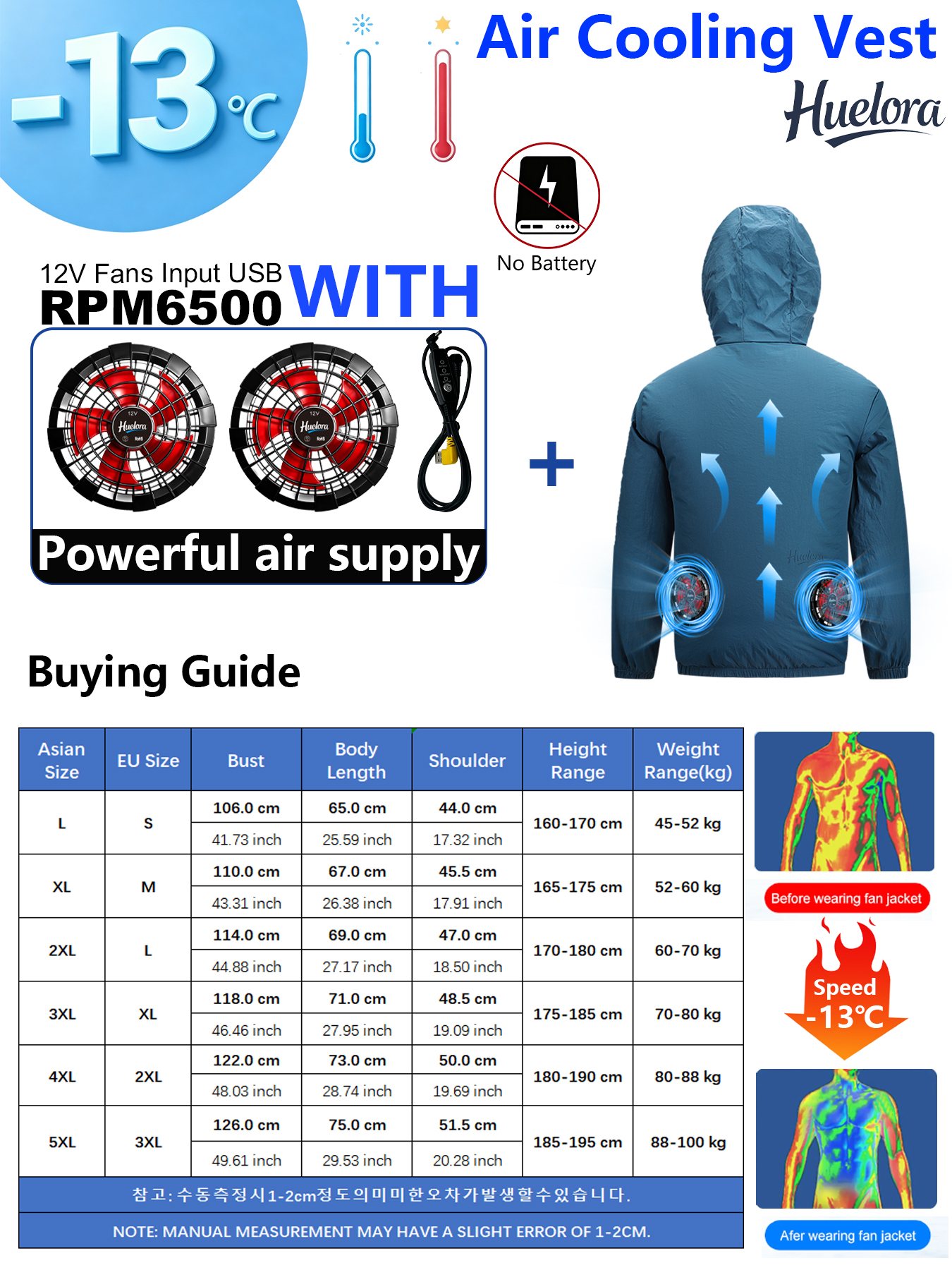 Men's Hooded USB Cooling Jacke - Fishing Kit Compact reseña y precio