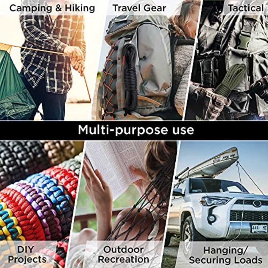 Reflective Paracord Rope 1000  - Para Cord 1000Ft reseña y precio