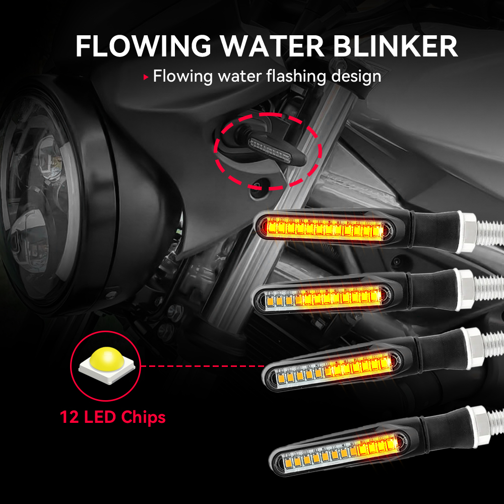 Motorcycle Led Turn Signals Di - Sos Light Strobe reseña y precio