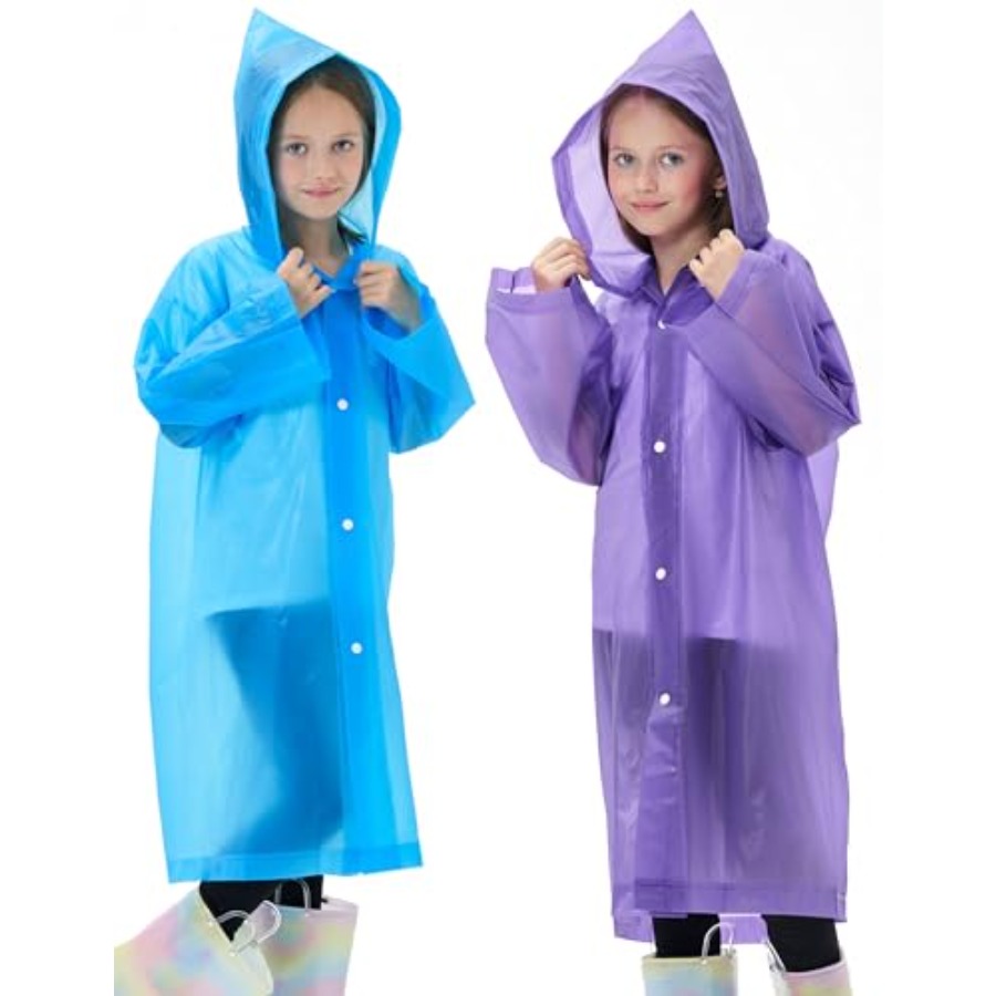 2 Pack Reusable Waterproof Rai - Emergency Poncho Rain reseña y precio