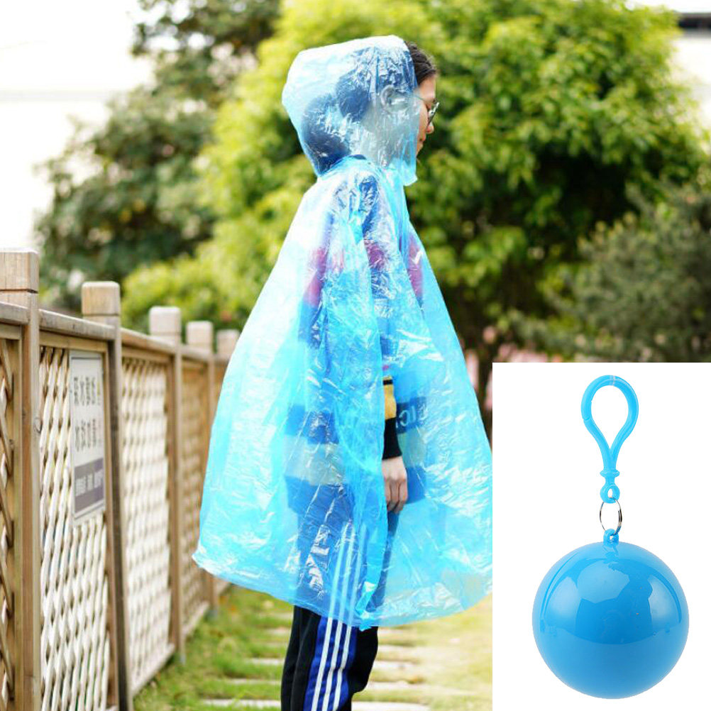 4Pcs Portable Waterproof Rain  - Emergency Poncho Rain reseña y precio