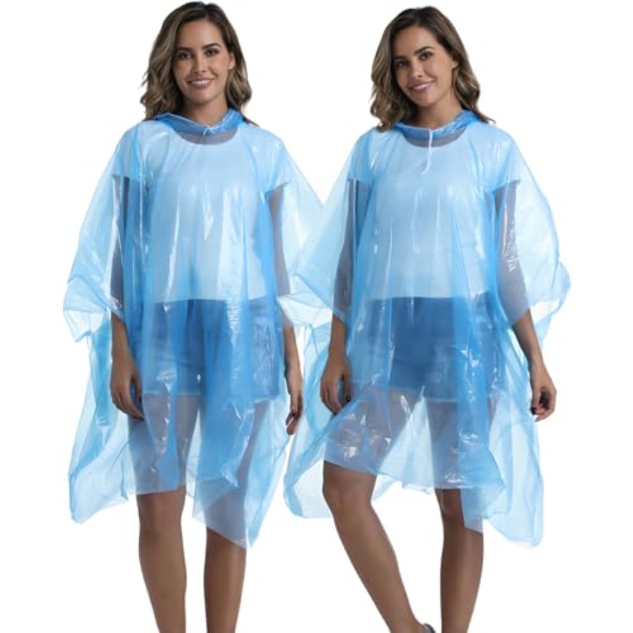 4/6/12 Pack Disposable Rain Po - Emergency Poncho Rain reseña y precio